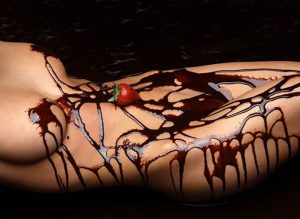 sex, chocolate, body painting